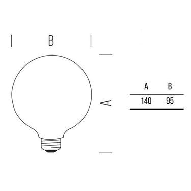 Globo 95 FULL-LIGHT 806lm 7,0W E27 WW